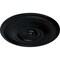 Ekena Millwork Raynor Ceiling Medallion (Fits Canopies up to 6"), Hand-Painted Jet Black, 20 5/8"OD x 1 3/8"P CM20BEBLF - alternate 4